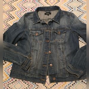 Womens Classic Stonewash Blue Denim Jean Jacket